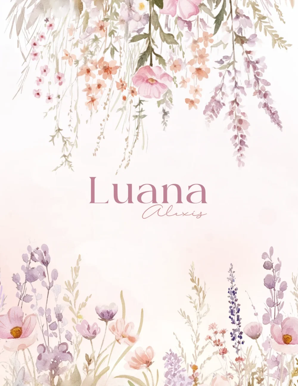 Planner diário Bónus Floral personalizado