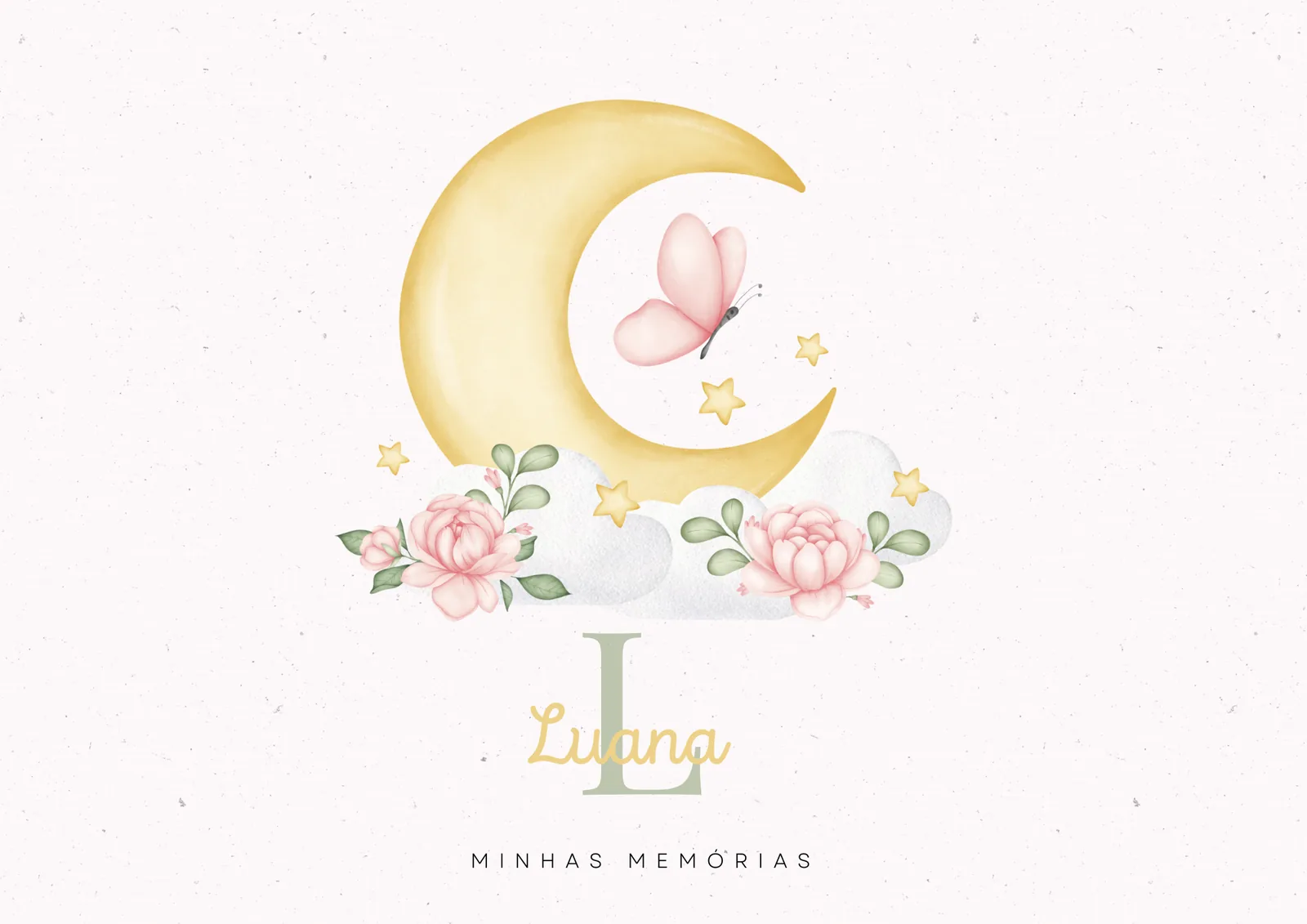 Livro do Bebé Luar de Luana personalizado