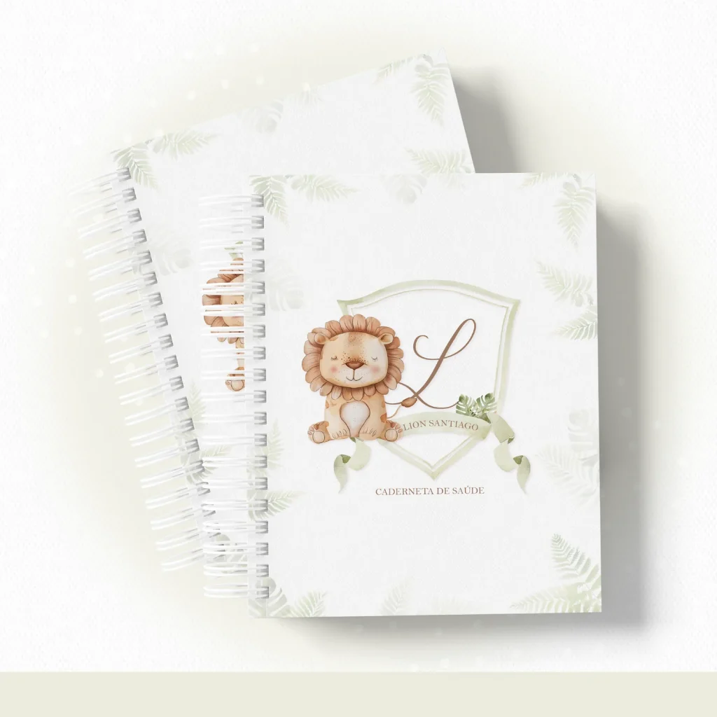 Planner com monograma Leãozinho