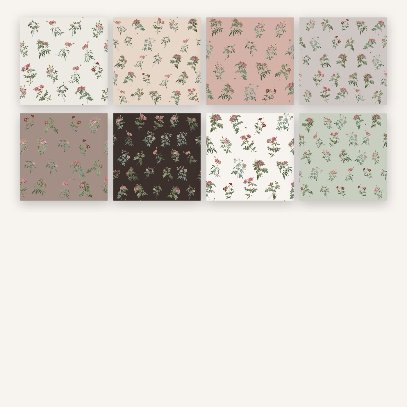 Papéis digitais florais: 8 padrões - Image 2